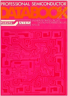SGS - Professional Semi databook 2 - Linear & Digital ICs 1973 1974